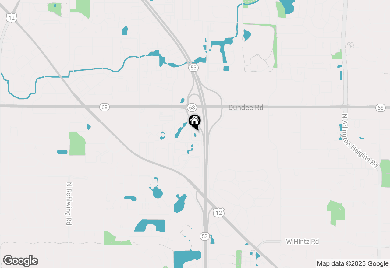 Map of 1412 Carol Court #2A, Palatine, IL 60074