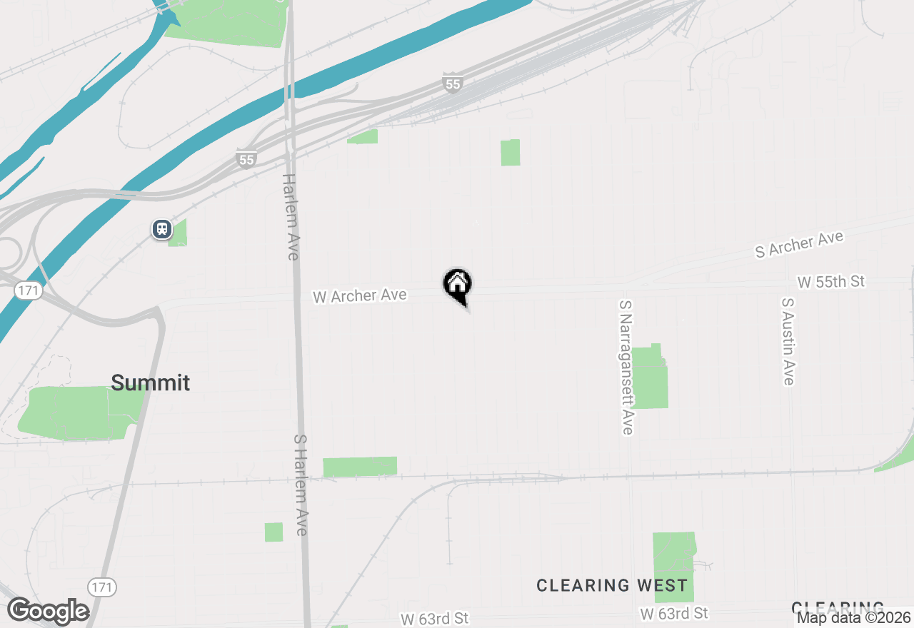 Map of 5532 S Oak Park Avenue, Chicago, IL 60638