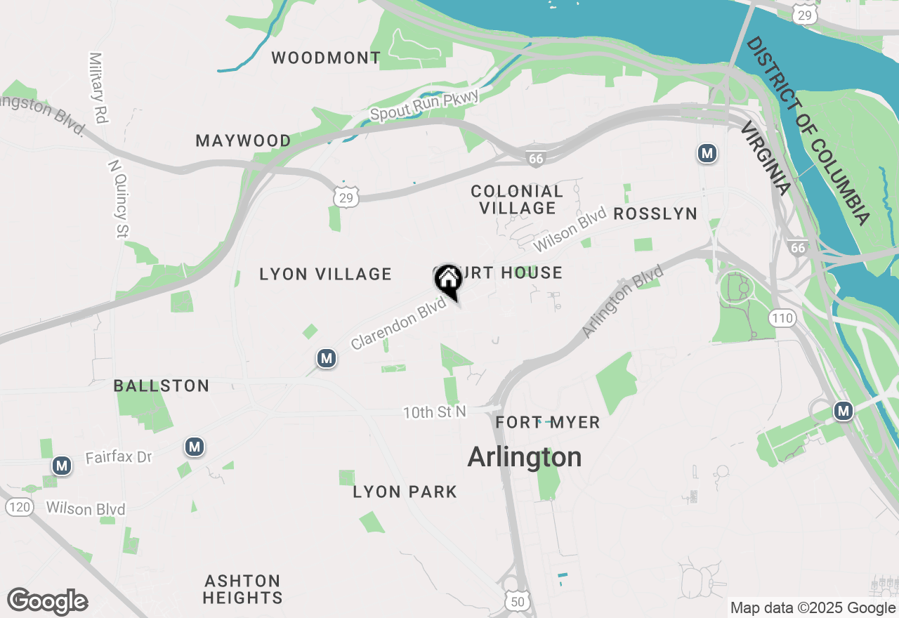 Map of 2400 Clarendon Boulevard #916, Arlington, VA 22201