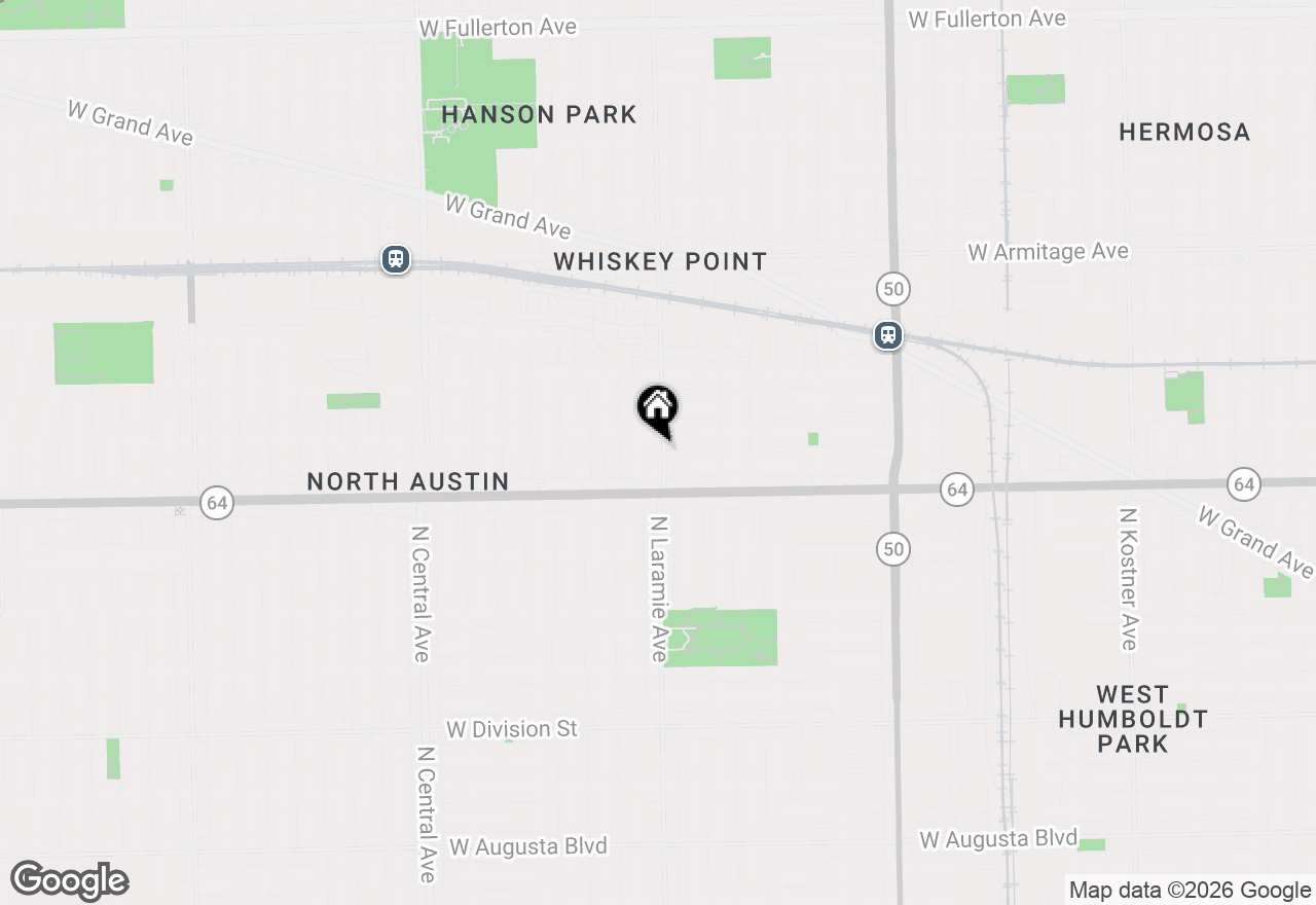 Map of 1640 N Laramie Avenue, Chicago, IL 60639