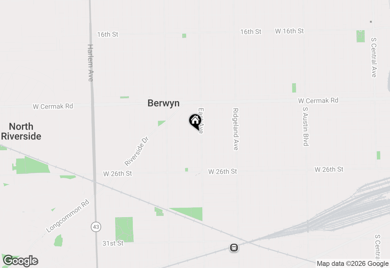 Map of 2339 Clarence Avenue, Berwyn, IL 60402