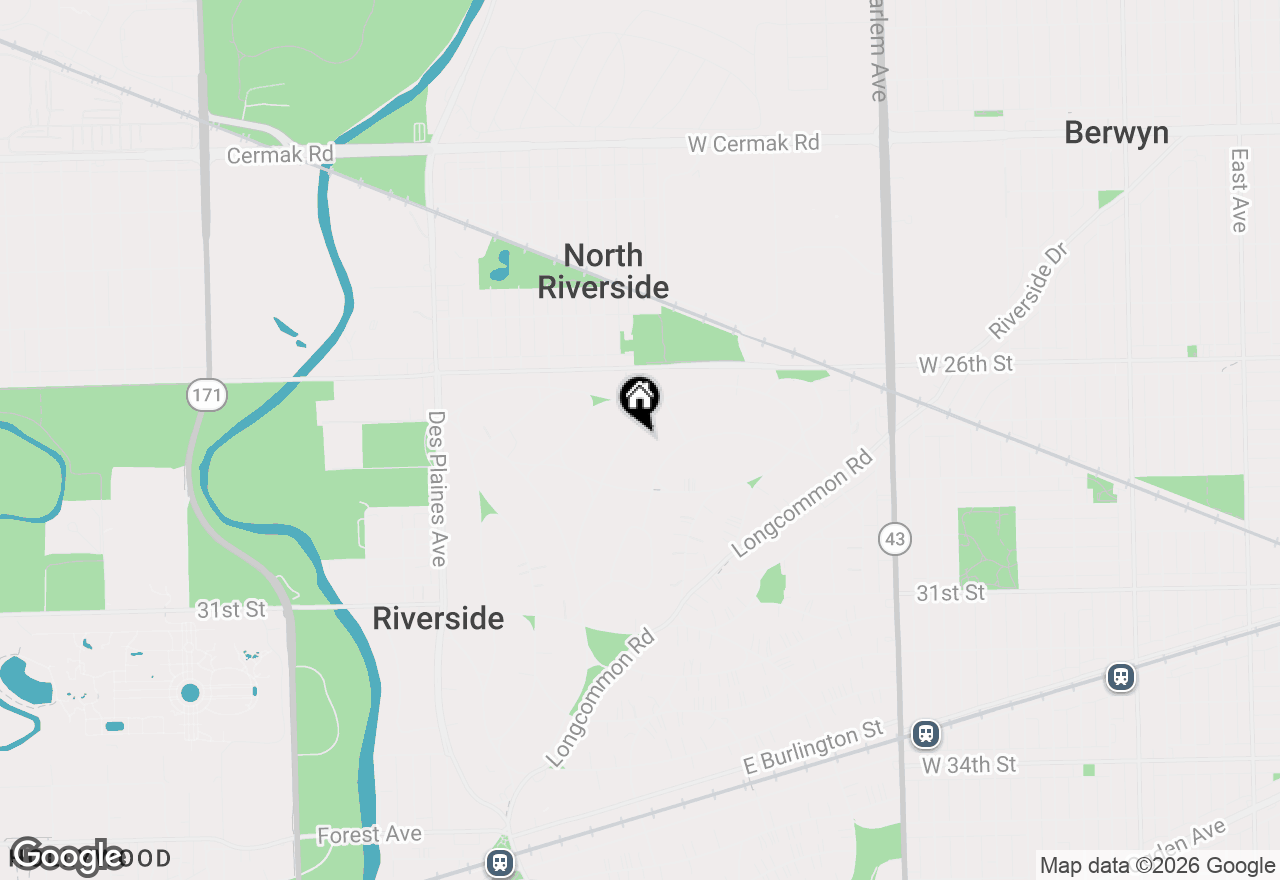 Map of 423 Selborne Road, Riverside, IL 60546