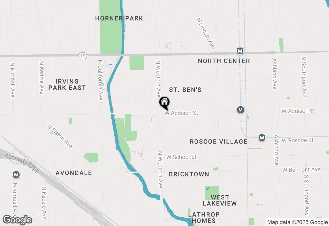 Map of 2344 W Addison Street #E2, Chicago, IL 60618