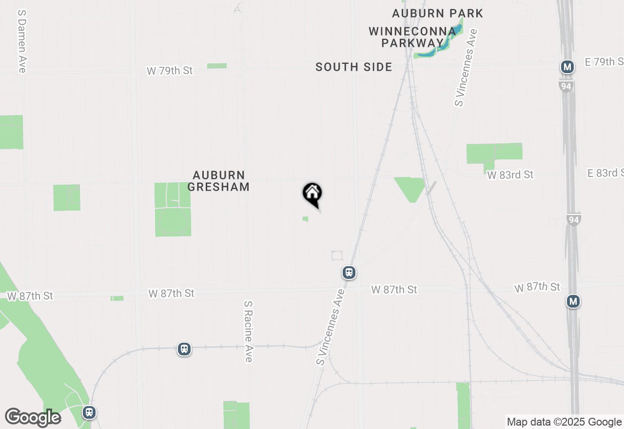 Map of 8414 S Sangamon Street, Chicago, IL 60620