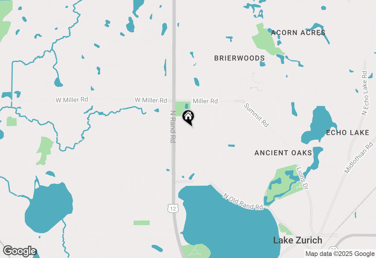 Map of 15 Rugby Road, Lake Zurich, IL 60047