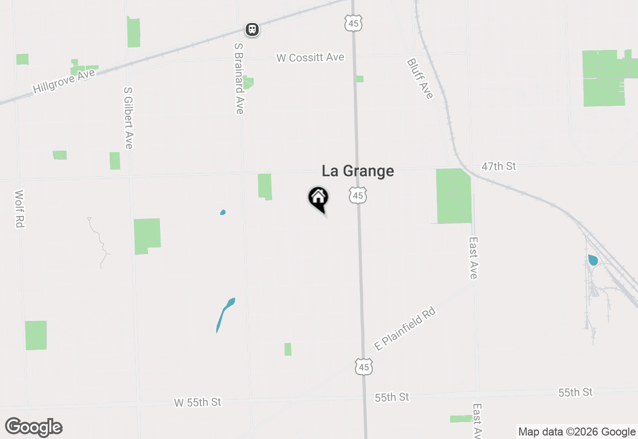 Map of 635 S Catherine Avenue, La Grange, IL 60525
