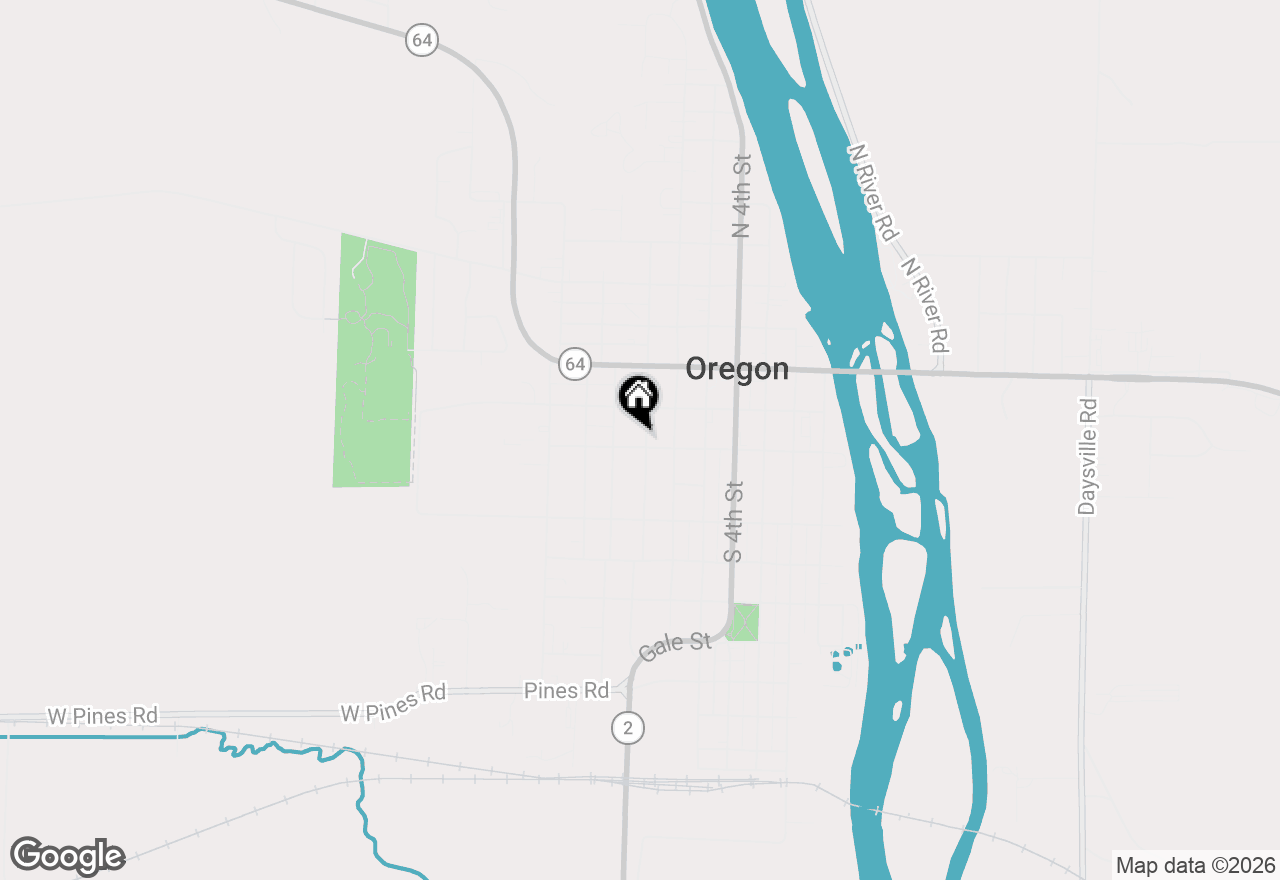 Map of 210 S 7th Street, Oregon, IL 61061