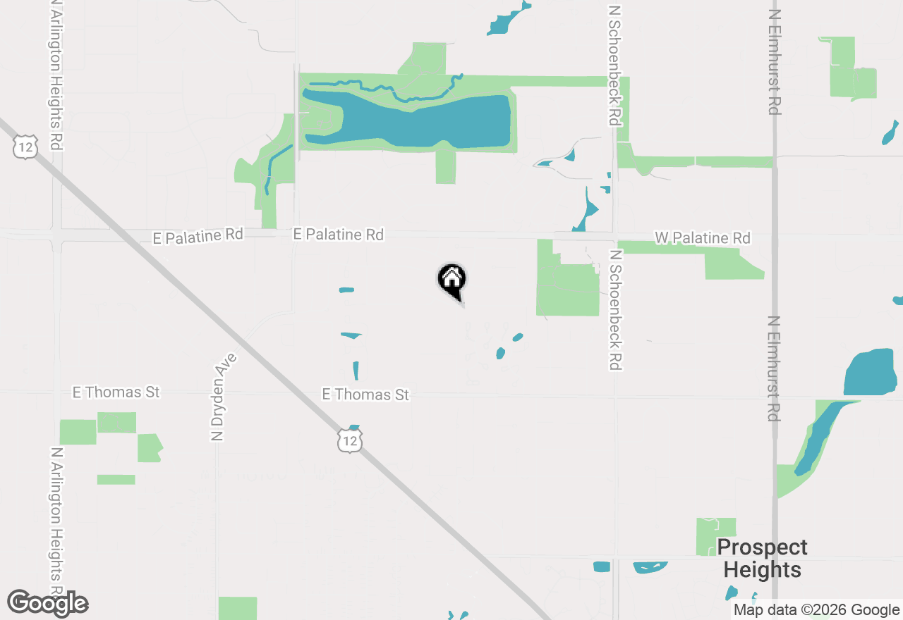 Map of 1702 N Waterman Avenue, Arlington Heights, IL 60004