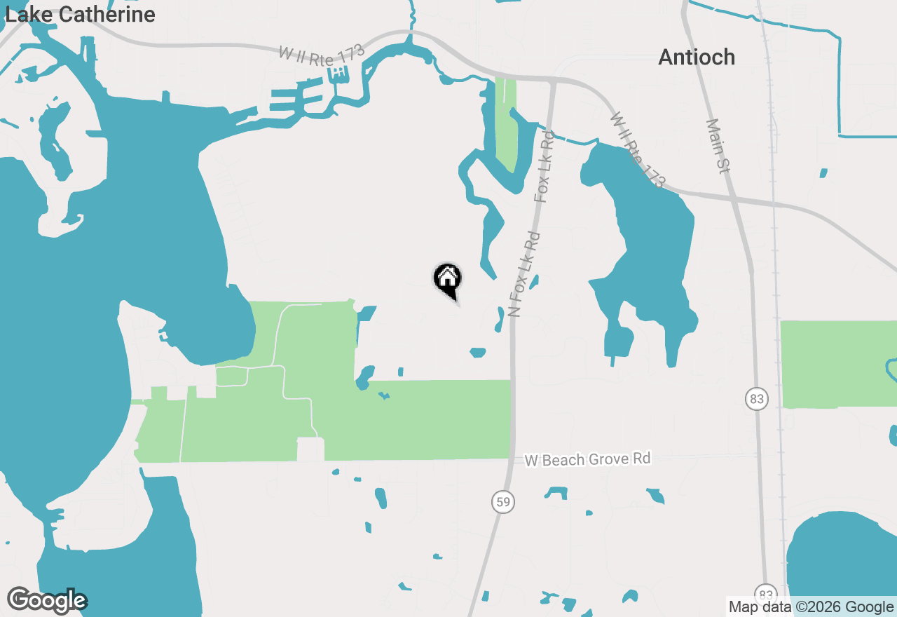 Map of 1338 Quail Court, Antioch, IL 60002