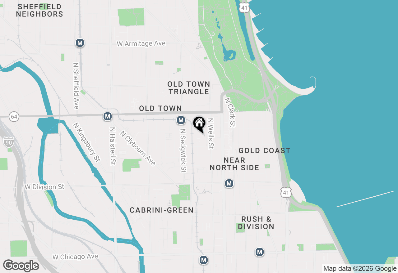 Map of 1435 N North Park Avenue #2, Chicago, IL 60610