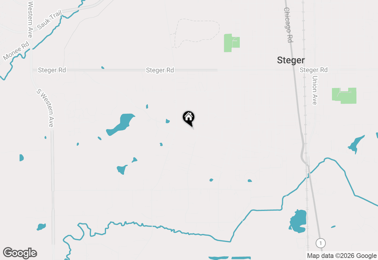 Map of (Address confidential), Steger, Illinois 60475