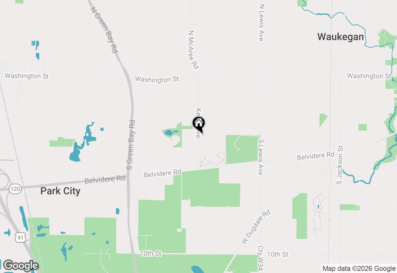 Map of 425 Keller Avenue, Waukegan, IL 60085