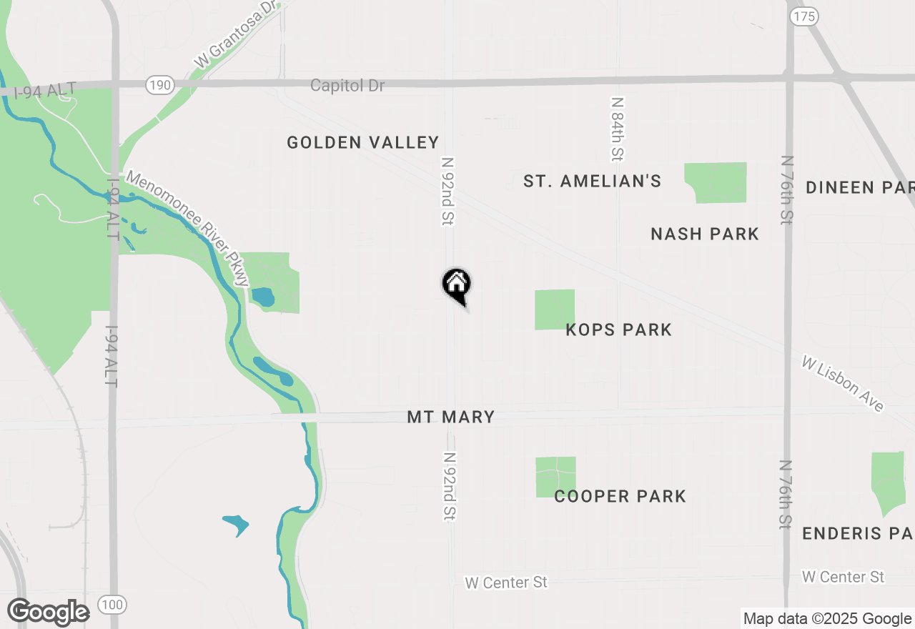 Map of 3334 N 92nd St, Milwaukee, WI 53222