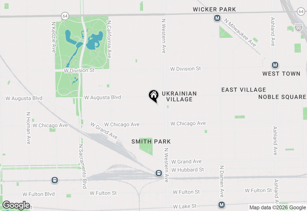 Map of 2455 W Walton Street #1, Chicago, IL 60622
