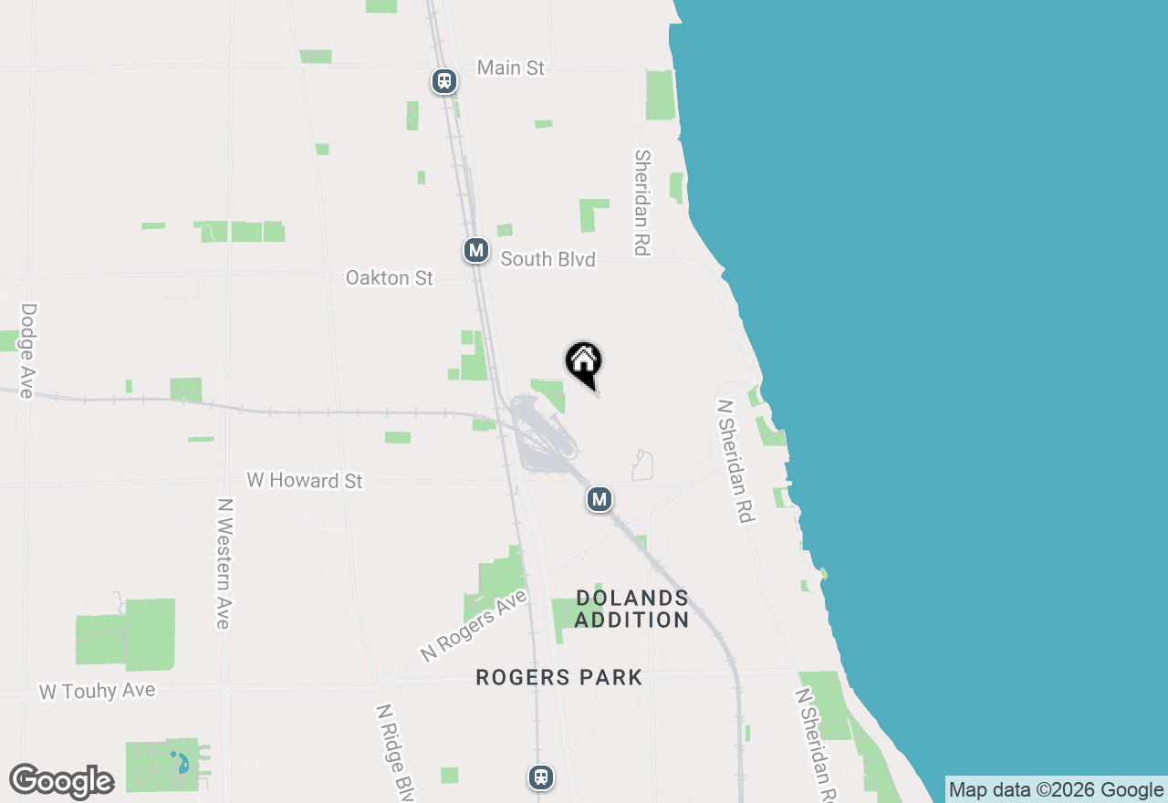 Map of 7732 N Paulina Street #3A, Chicago, IL 60626