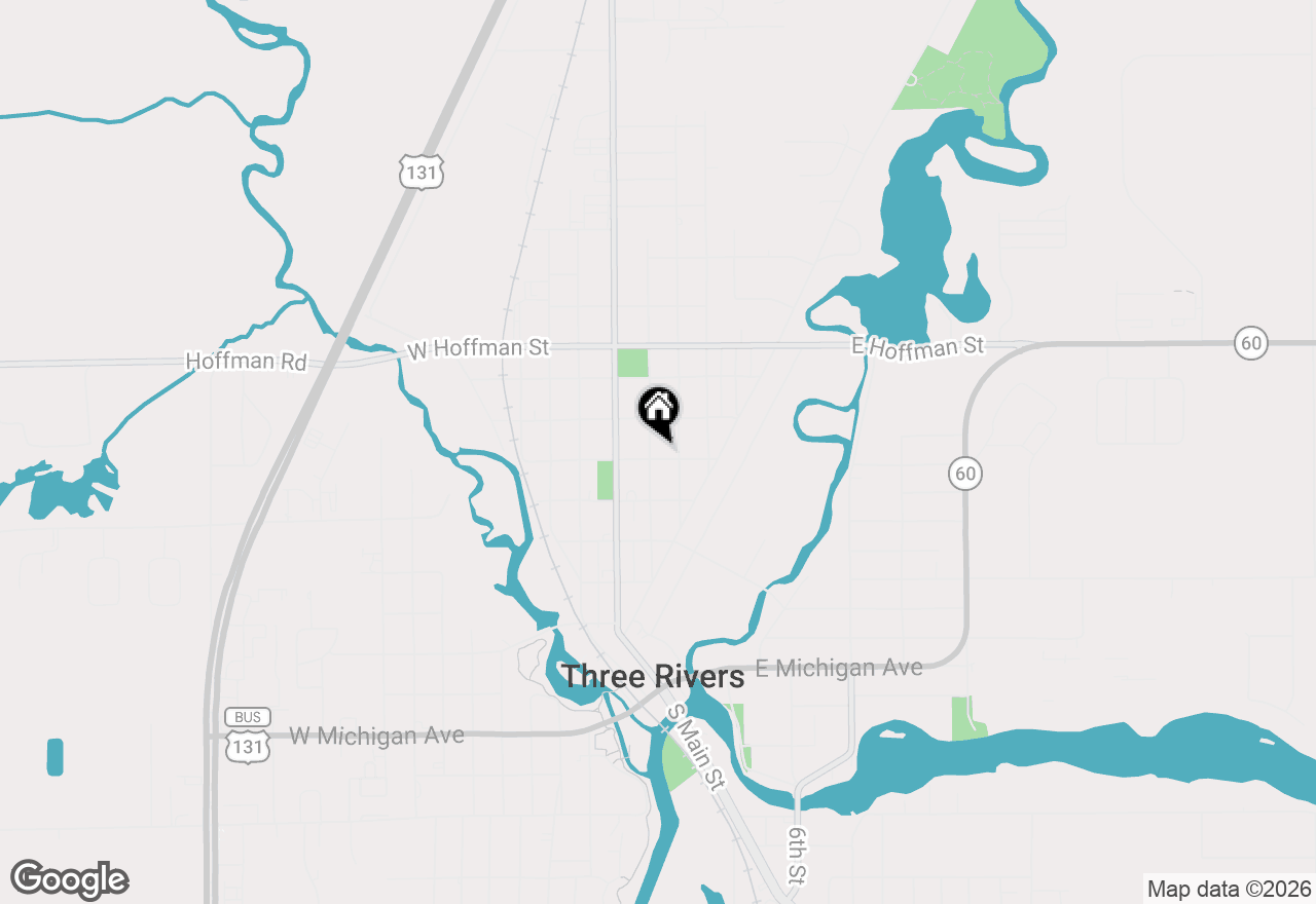 Map of 503 East Street, Three Rivers, MI 49093
