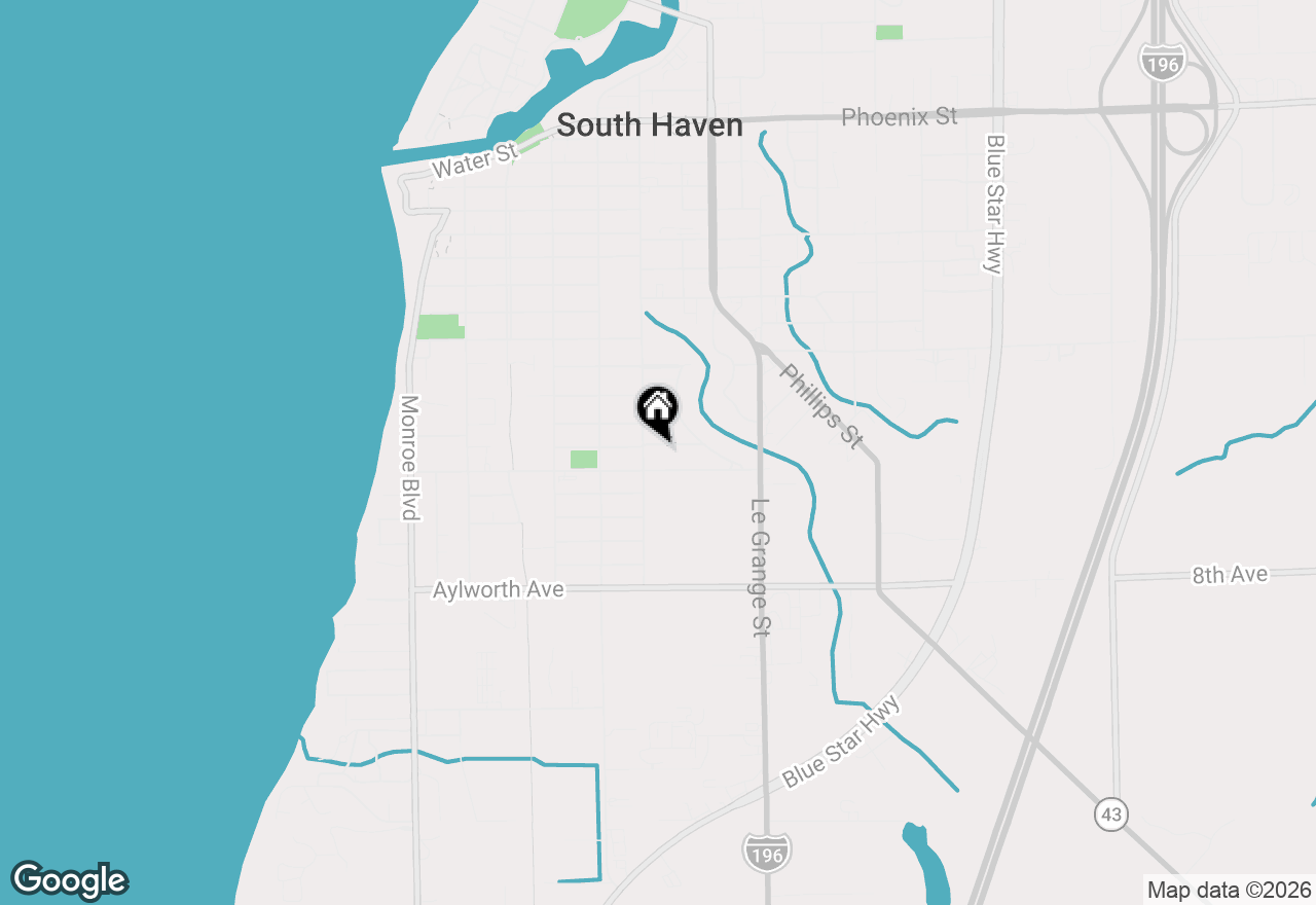 Map of 510 Humphrey Street, South Haven, MI 49090