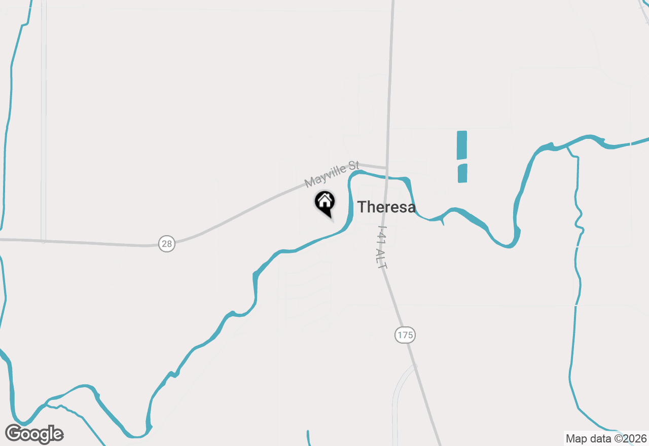 Map of 304 Riverside Ct, Theresa, WI 53091