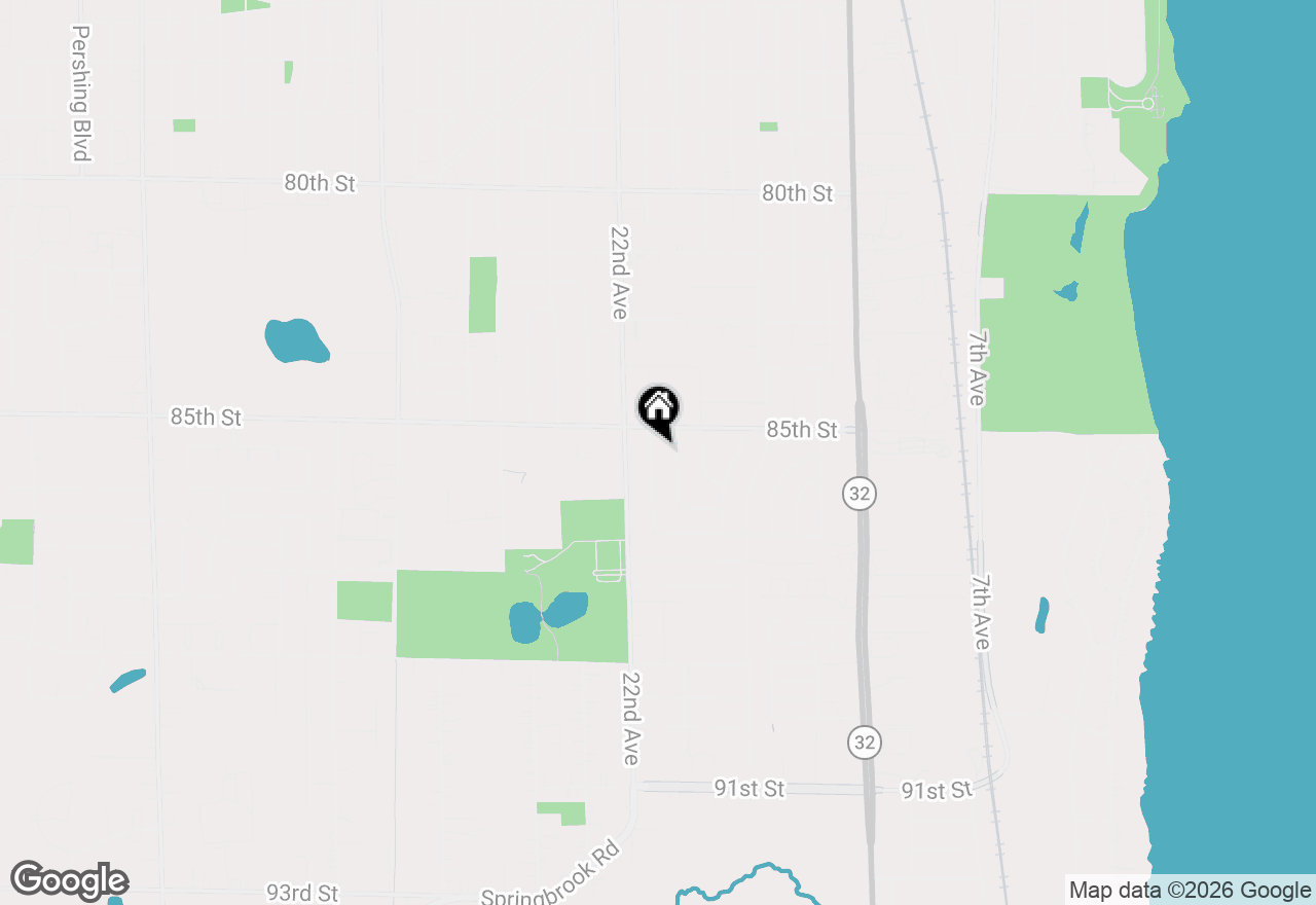 Map of 8523 21st Ave, Kenosha, WI 53143