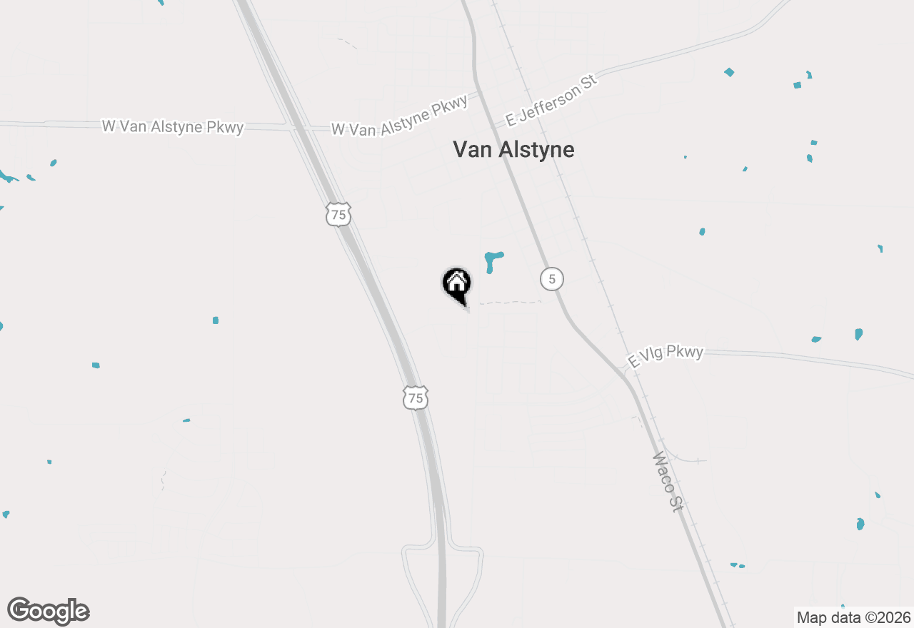 Map of 615 Metallic Tree Lane, Van Alstyne, TX 75495
