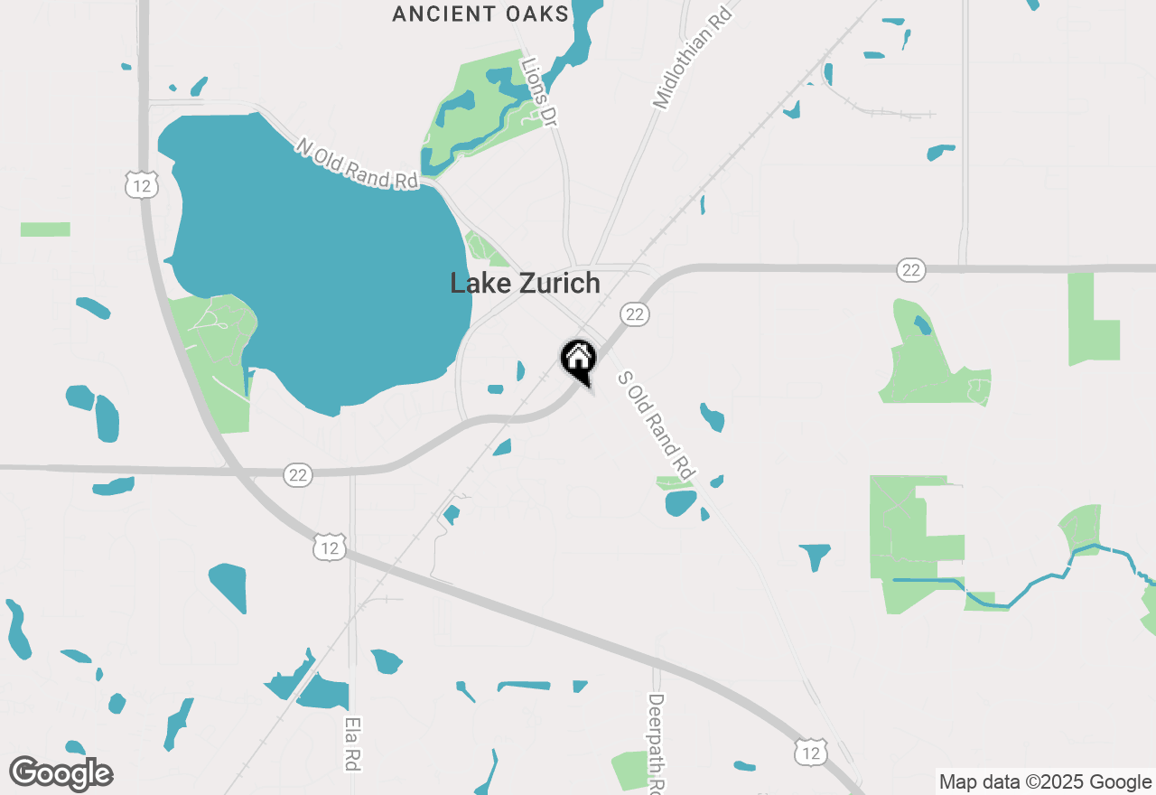 Map of 224 Meadow Lane, Lake Zurich, IL 60047