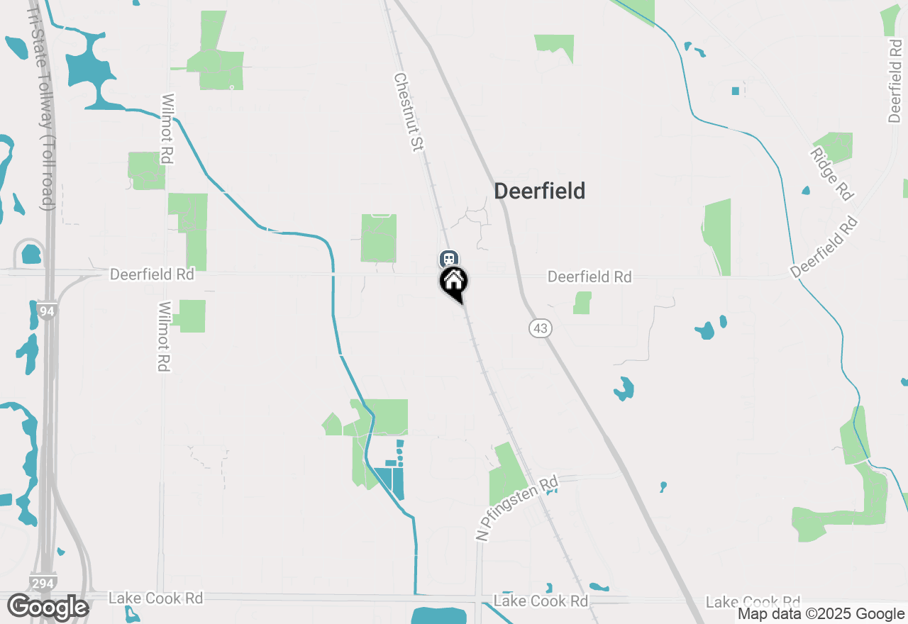 Map of 704 Elm Street, Deerfield, IL 60015