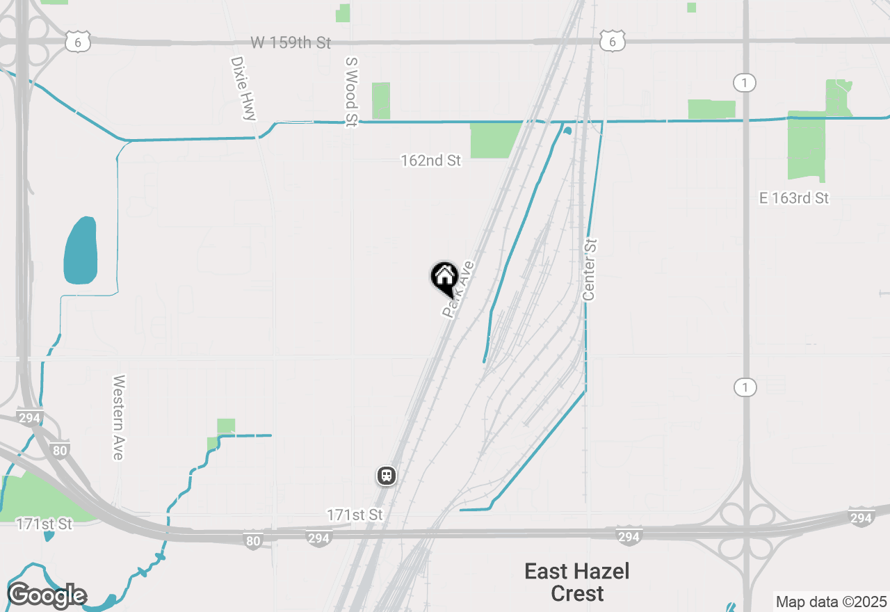 Map of 16548 Park Avenue, Markham, IL 60426