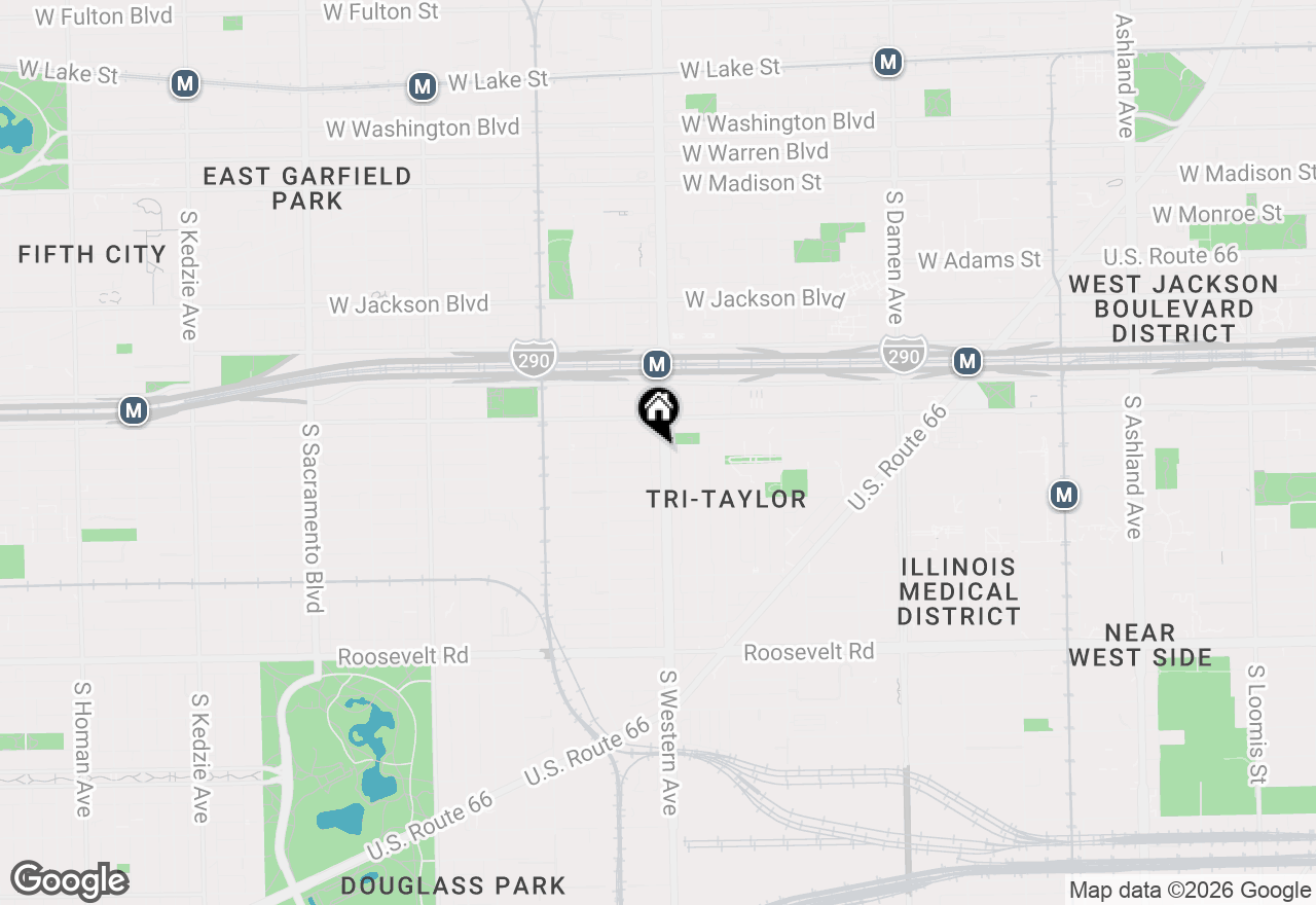 Map of 2403 W Flournoy Street #A, Chicago, IL 60612