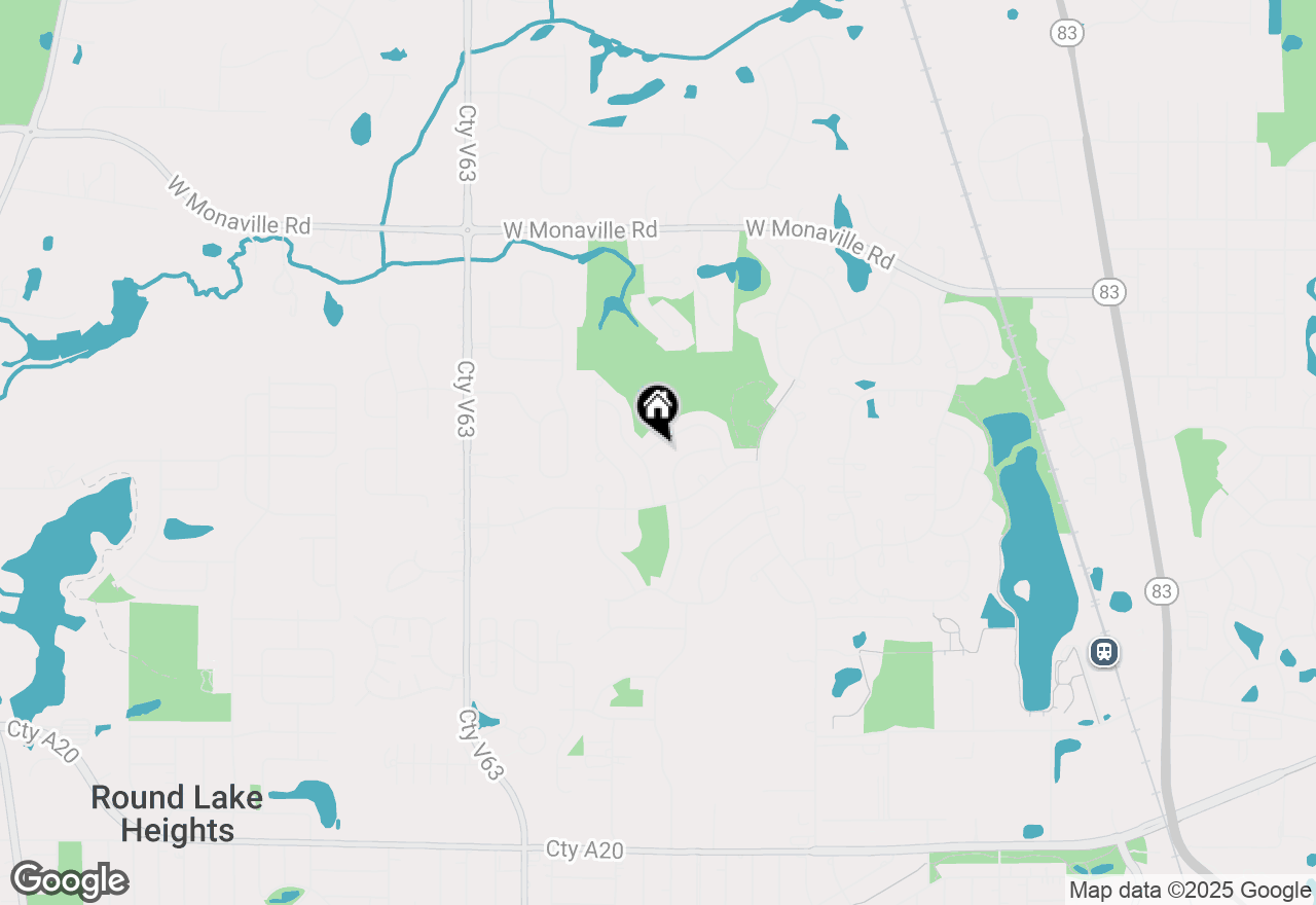 Map of 81 W Dahlia Lane, Round Lake Beach, IL 60073