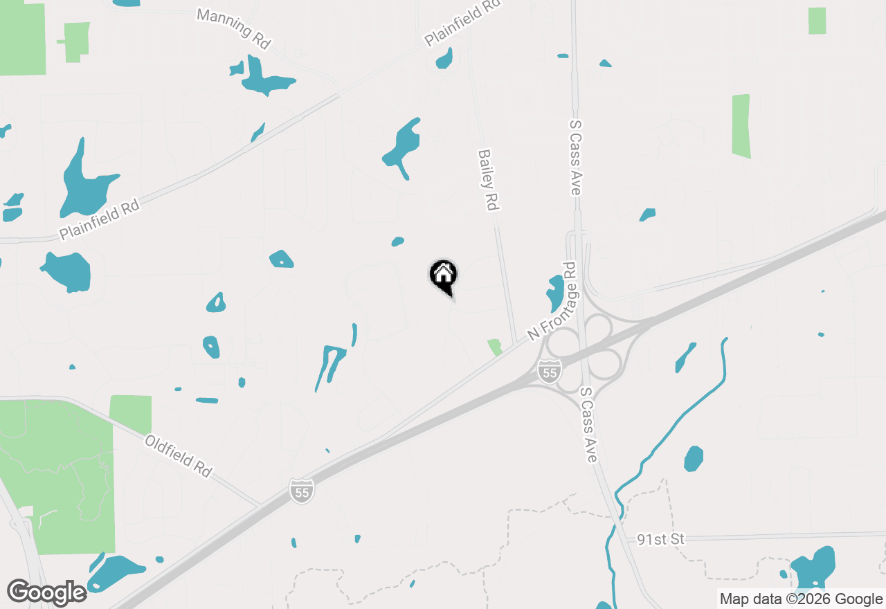 Map of 8420 Evergreen Lane, Darien, IL 60561
