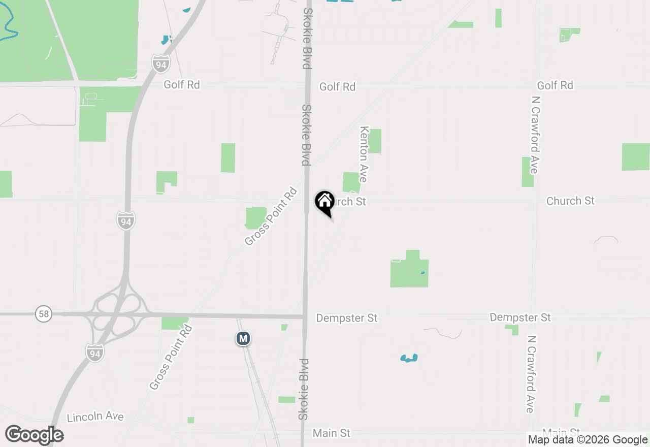 Map of 9109 Keating Avenue, Skokie, IL 60076