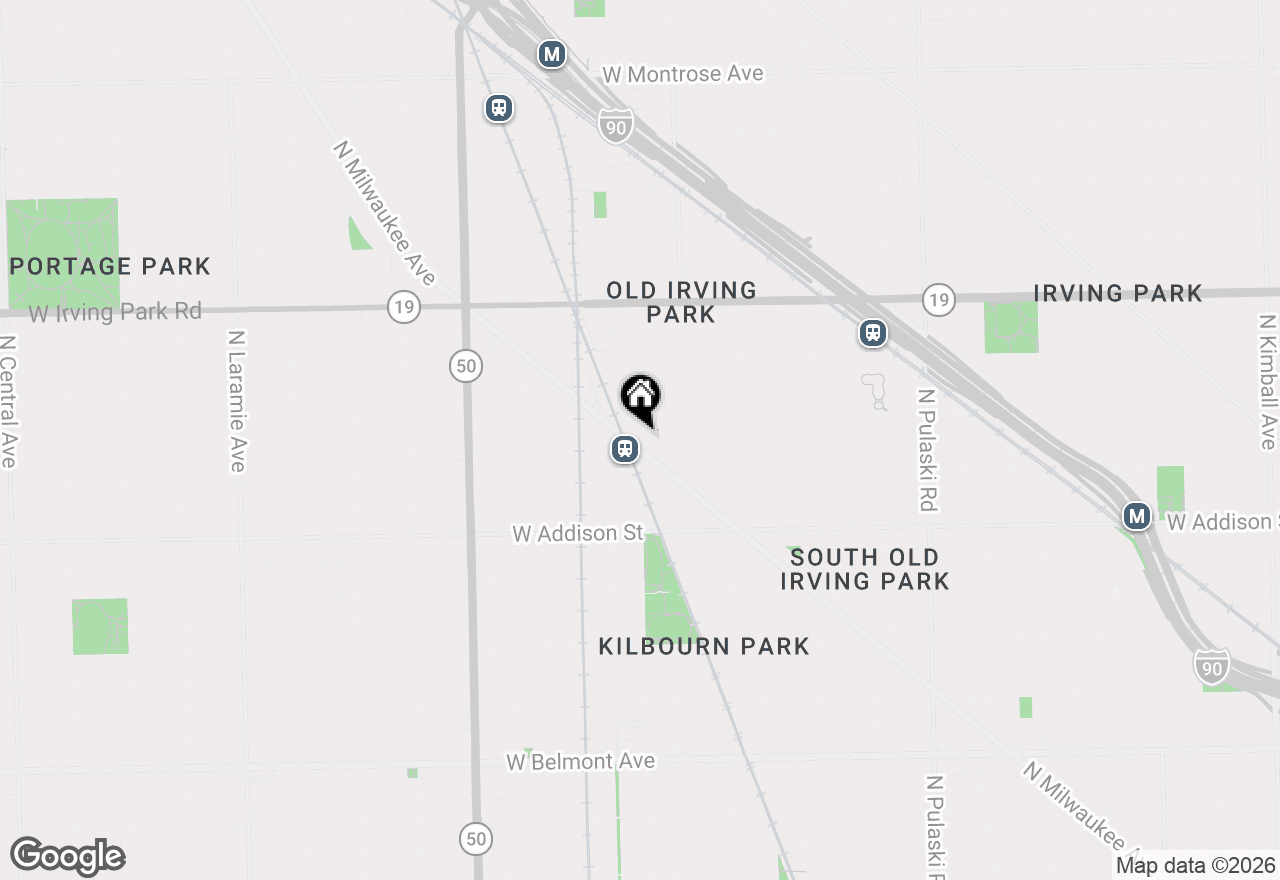 Map of 3708 N Kenneth Avenue, Chicago, IL 60641