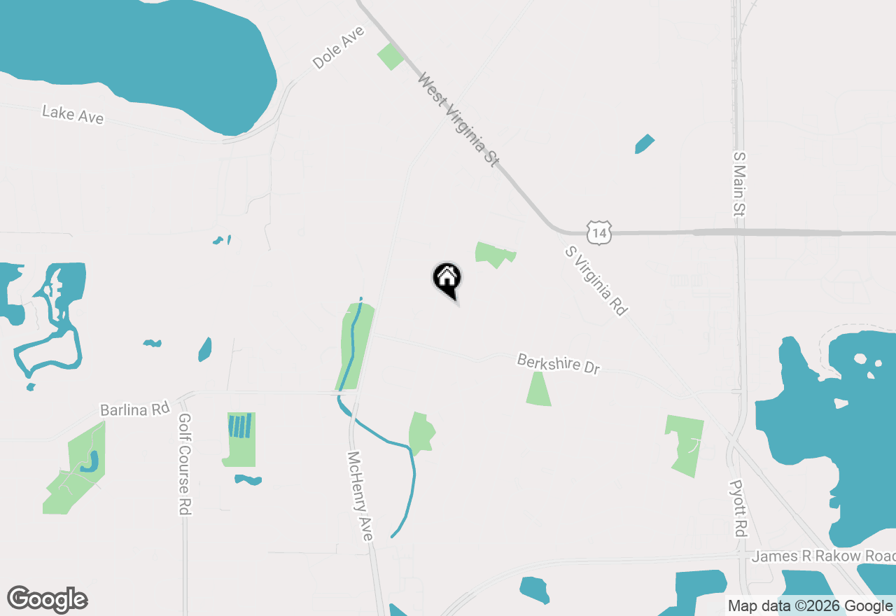 Map of 652 Sussex Lane, Crystal Lake, IL 60014