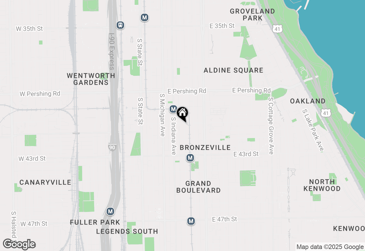 Map of 4105 S Prairie Avenue #1, Chicago, IL 60653