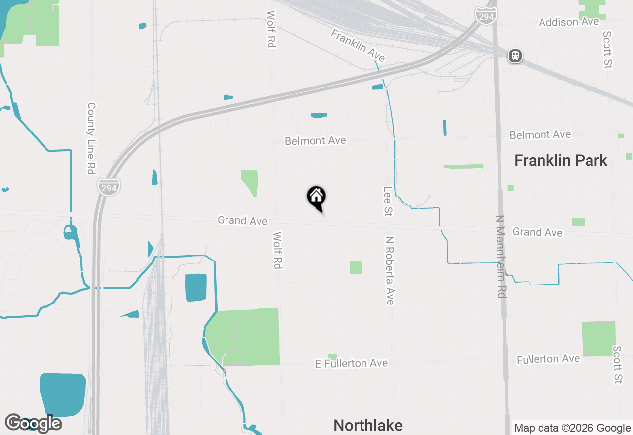 Map of 11030 W Grand Avenue, Melrose Park, IL 60164