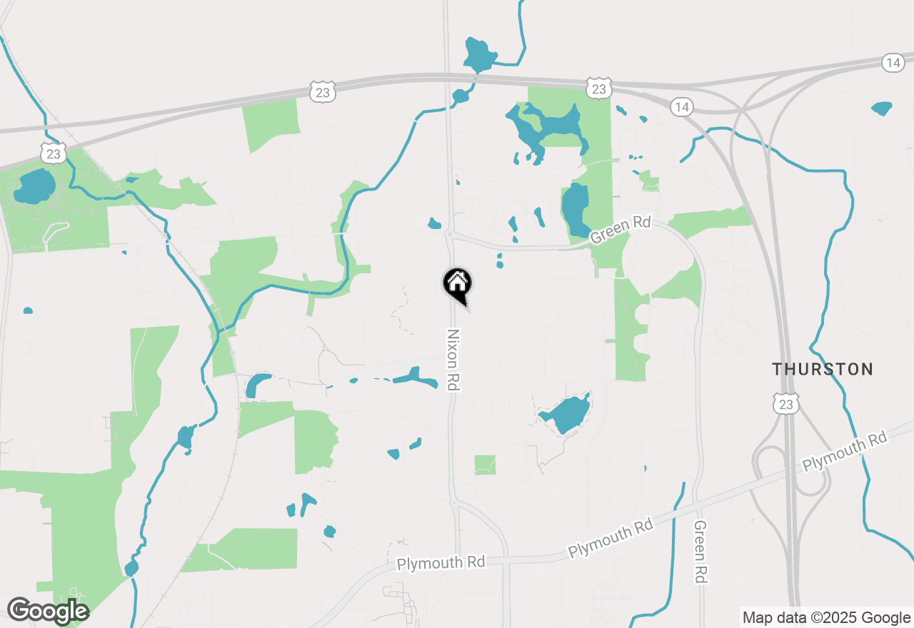 Map of 1 Westbury Court, Ann Arbor, MI 48105