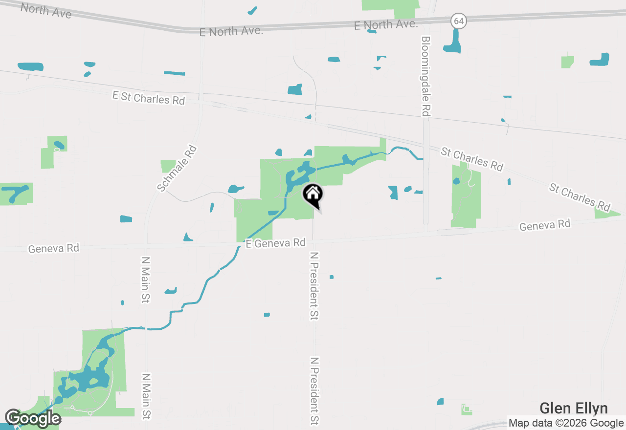 Map of 462 S President Street #101, Carol Stream, IL 60188