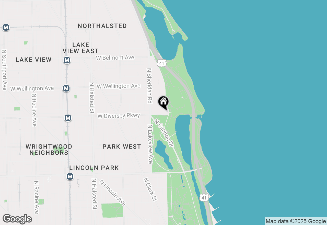 Map of 2800 N Lake Shore Drive #4216, Chicago, IL 60657