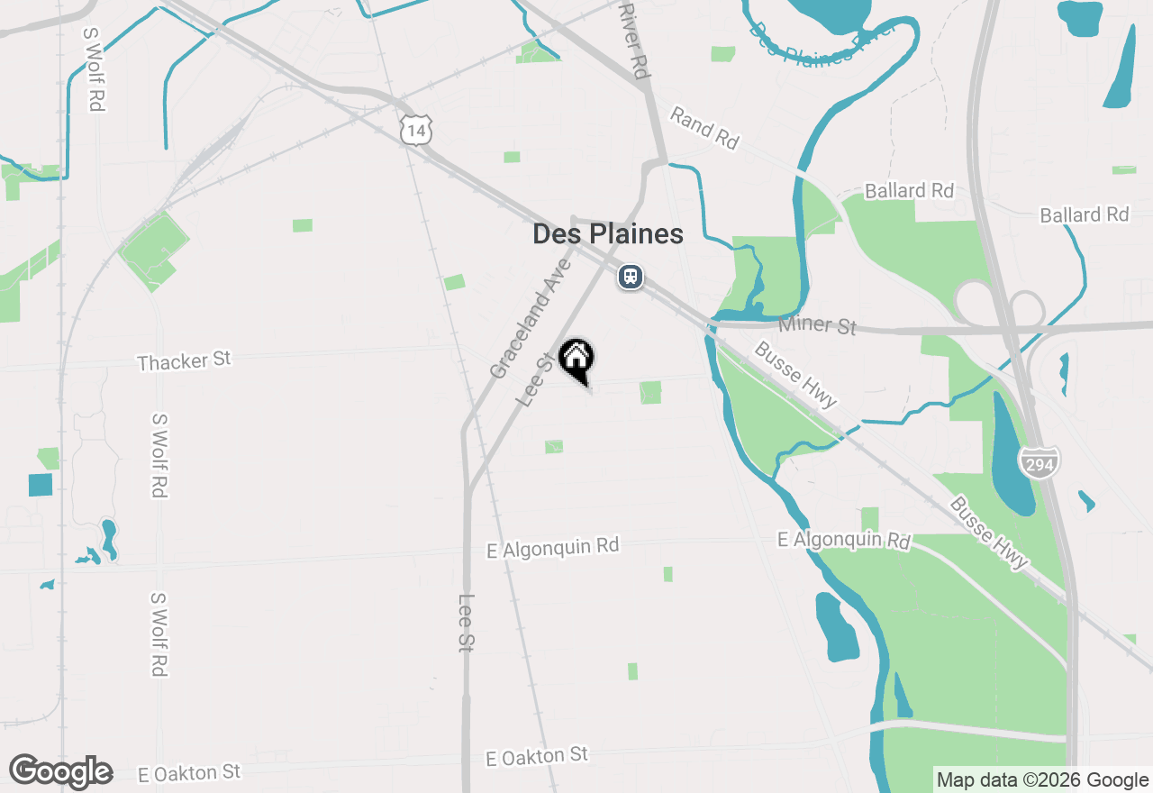 Map of 901 Center Street #403, Des Plaines, IL 60016