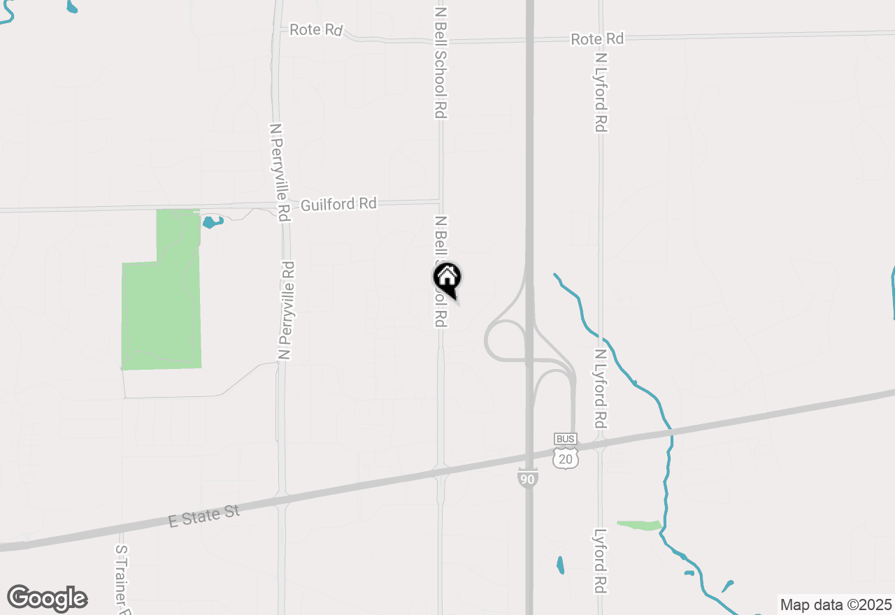 Map of 7531 Larwinn Court, Rockford, IL 61107