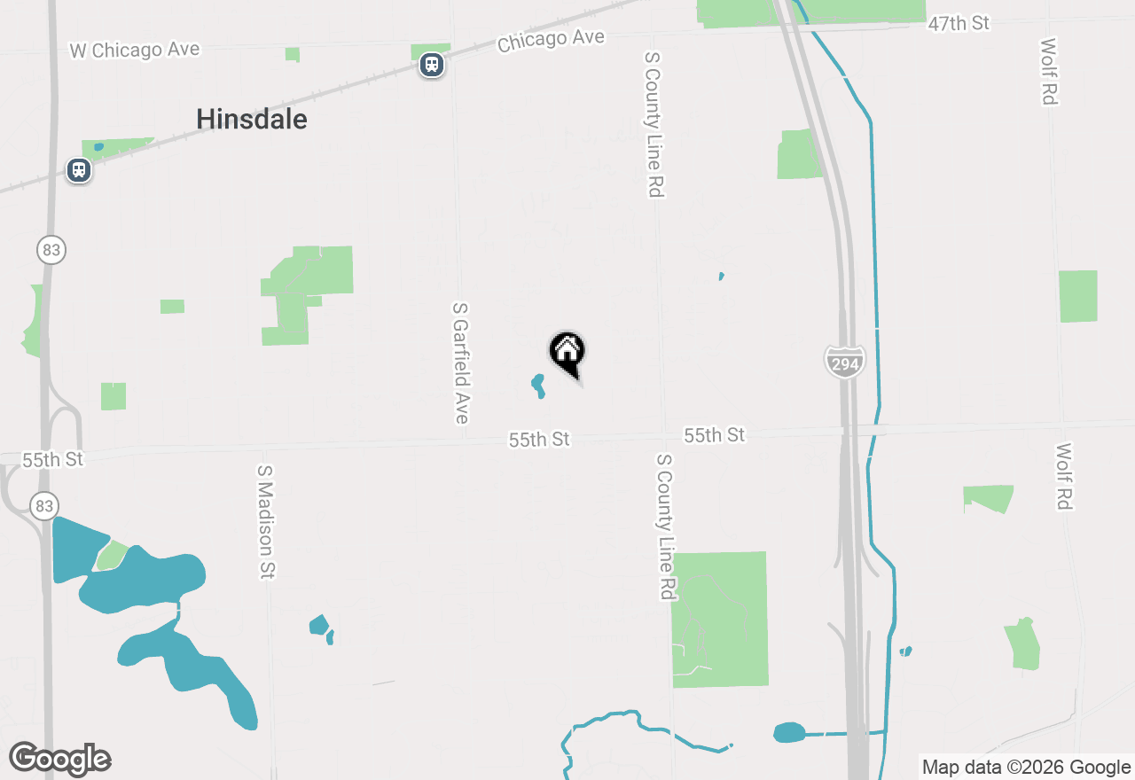Map of (Address confidential), Hinsdale, Illinois 60521