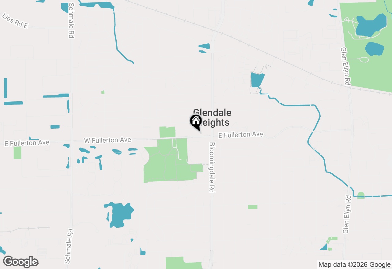 Map of 156 E Fullerton Avenue, Glendale Heights, IL 60139