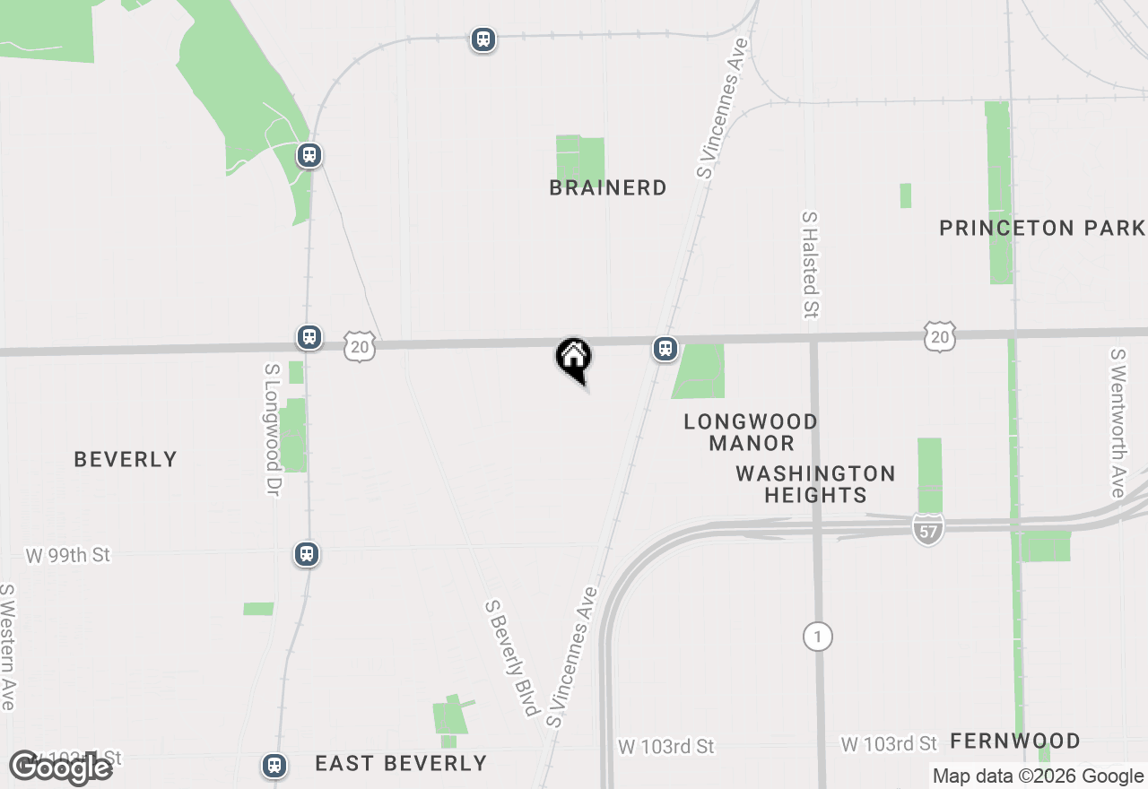 Map of 1244 W 96th Street, Chicago, IL 60643