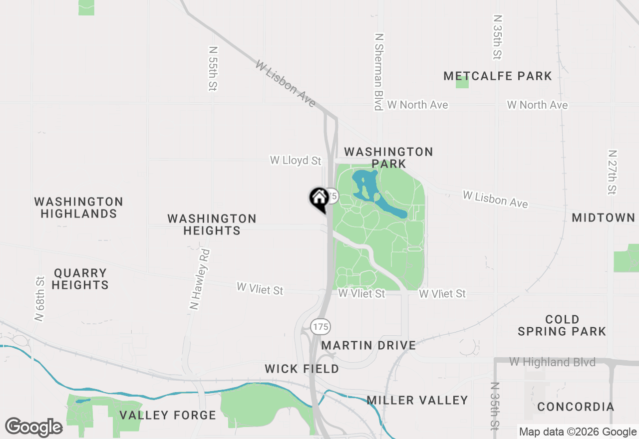 Map of 1717 N 47th St, Milwaukee, WI 53208