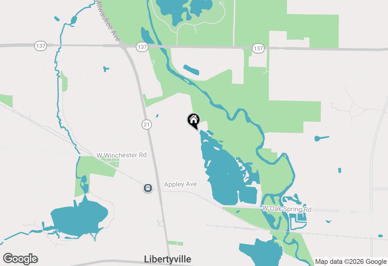 Map of 331 E Winchester Road, Libertyville, IL 60048