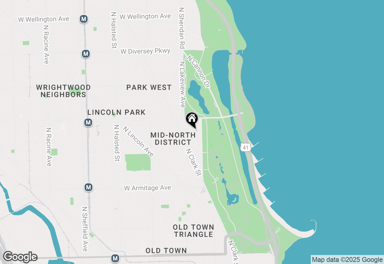 Map of 2311 N Commonwealth Avenue #3E, Chicago, IL 60614