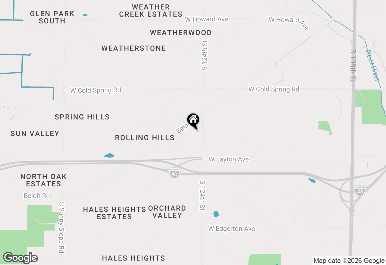 Map of 4561 S 124th St, New Berlin, WI 53151