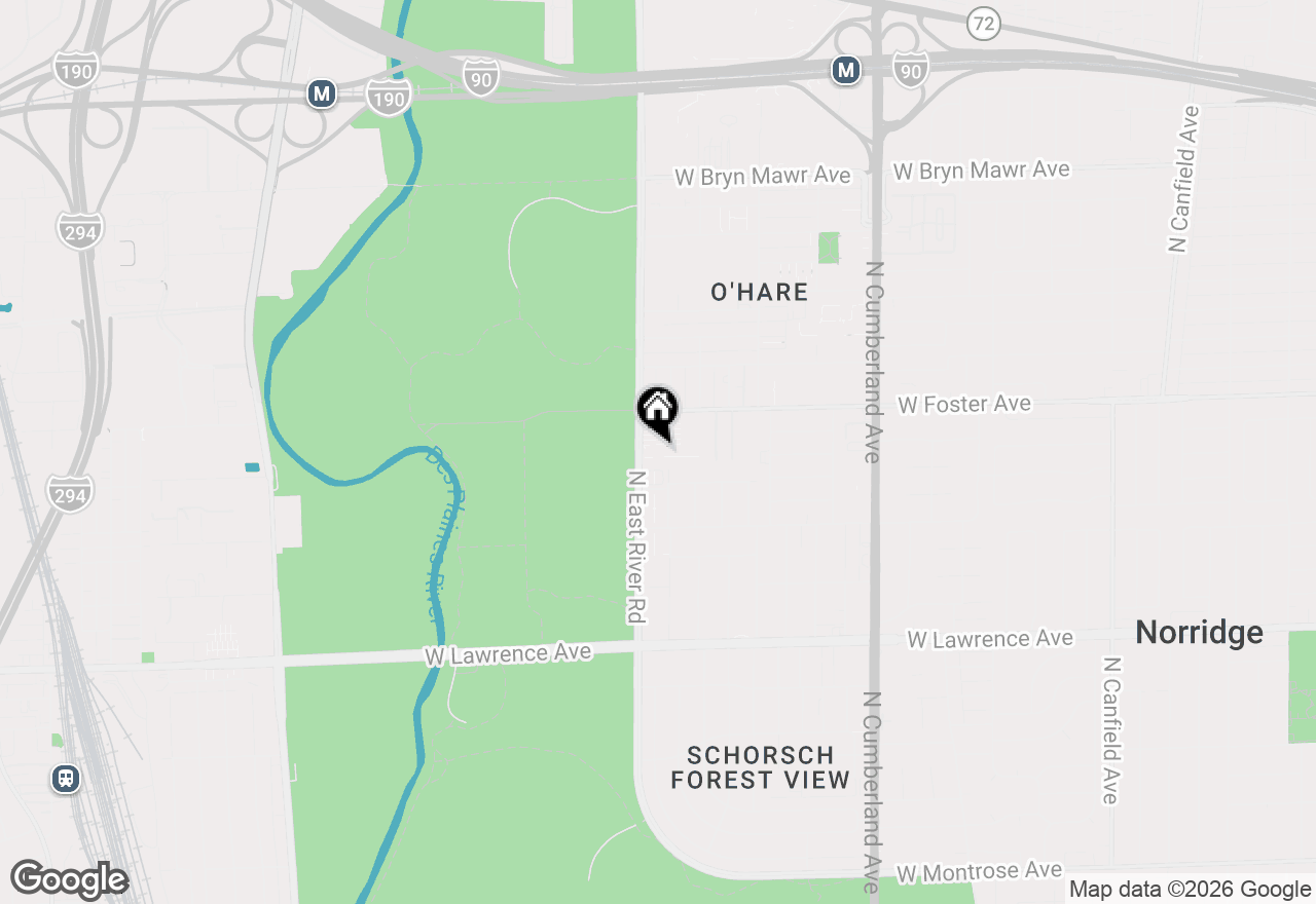 Map of 5113 N East River Road #1K, Chicago, IL 60656