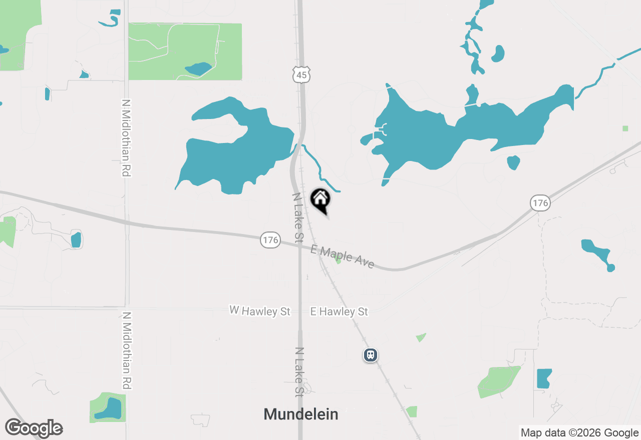 Map of 805 Nw Holcomb Drive, Mundelein, IL 60060