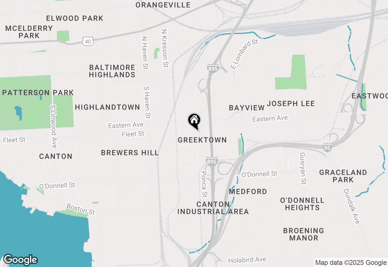 Map of 608 Oldham Street, Baltimore, MD 21224